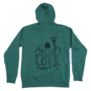 Defender Zip Up Hoodie - Kelp Forest Green